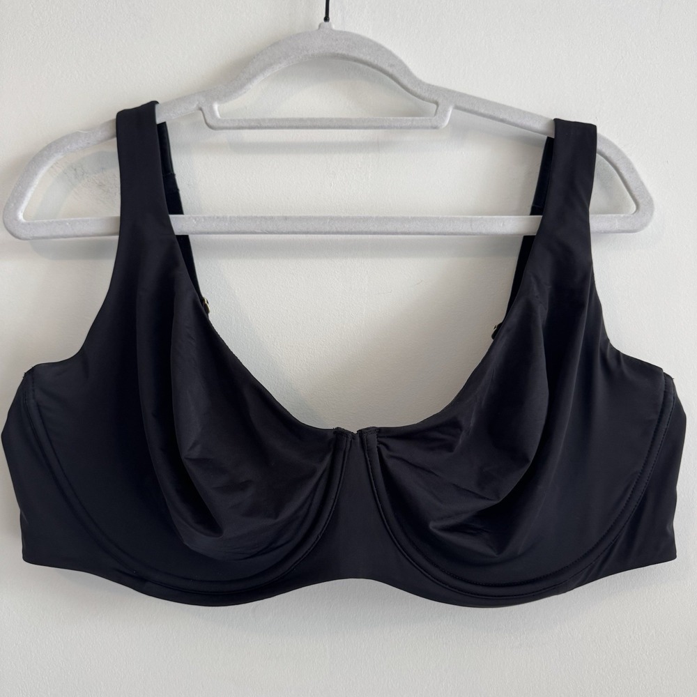 CUUP Bra 44E  44DD US Black The Scoop Micro Underwire Minimalist